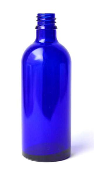 Blauglasflasche - schlank (ohne Verschluss) 100 ml