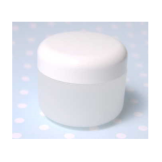 Cremedose mattiert m. Deckel weiß 30 ml